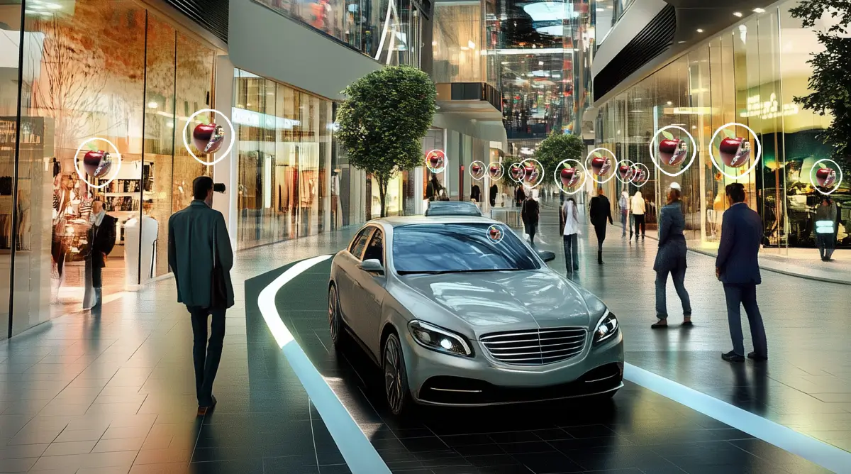 Piazza centro commerciale